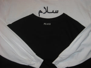 Long Sleeved_Black Lettering_Peace