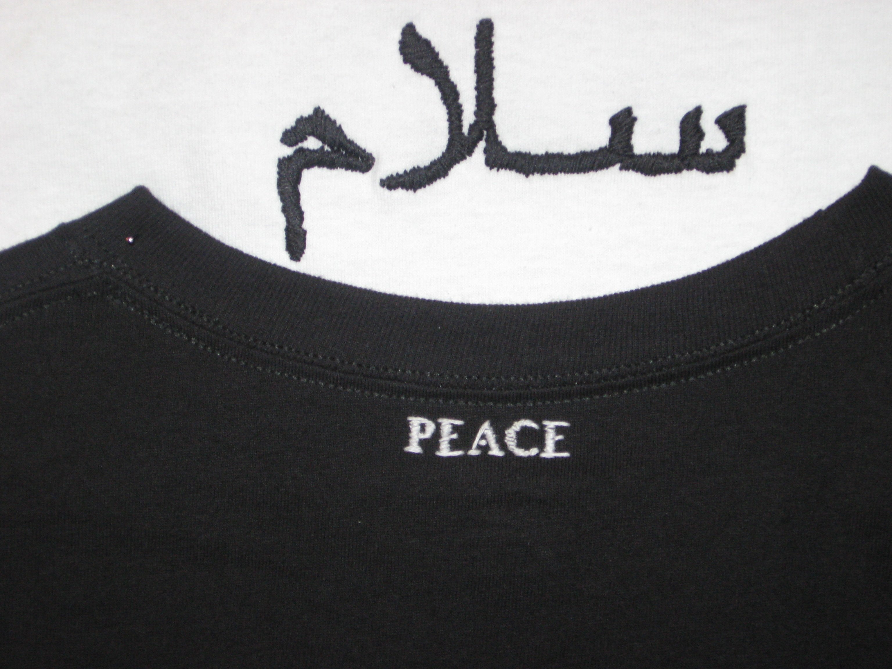 Long Sleeved_Black Lettering_Peace